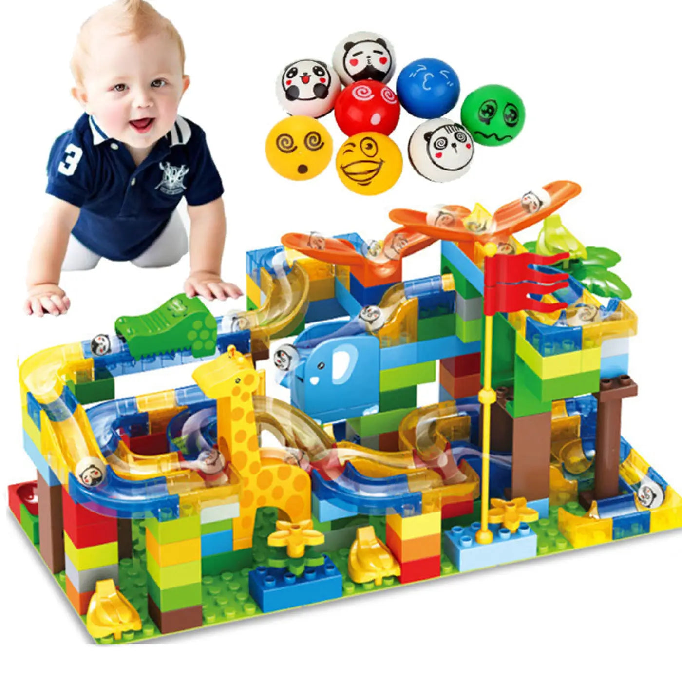The Ball Depot puzzle ball: Happy ball track flexible sliding block toy