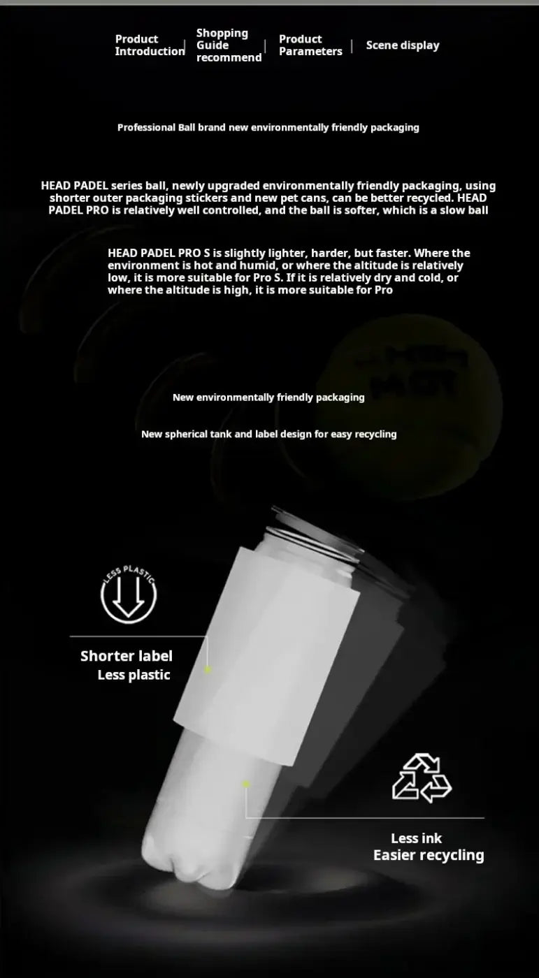 The Ball Depot tennis balls: HEAD Controlled Tennis Balls - 3 Balls
