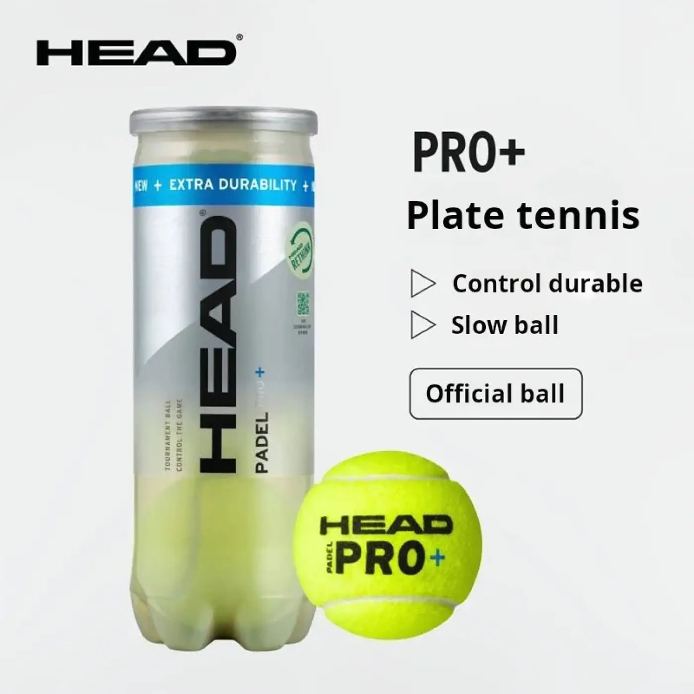 The Ball Depot tennis balls: HEAD Controlled Tennis Balls - 3 Balls