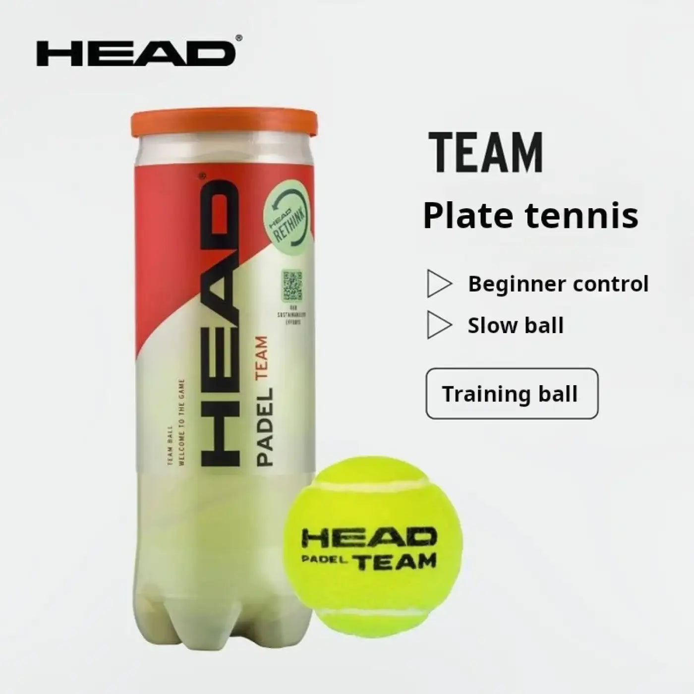 The Ball Depot tennis balls: HEAD Controlled Tennis Balls - 3 Balls