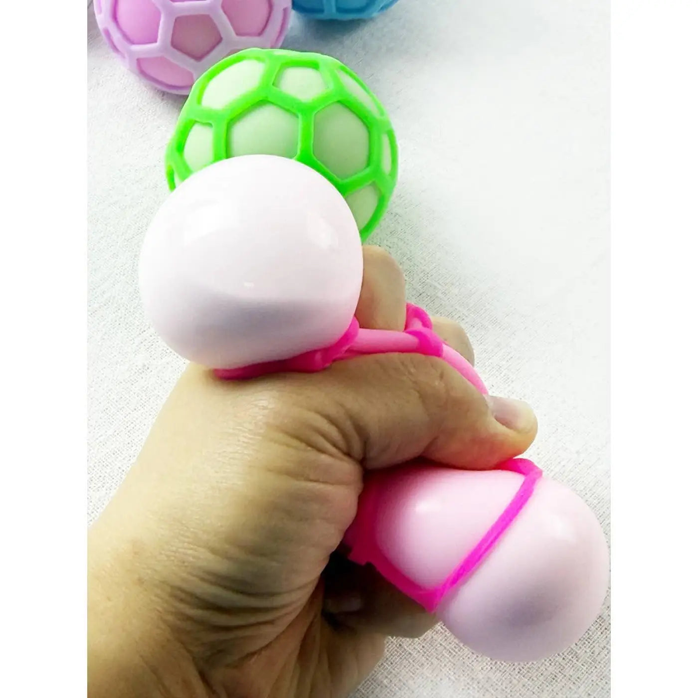 Love and Repeat squish ball: Hexaball Stress Squishy Ball