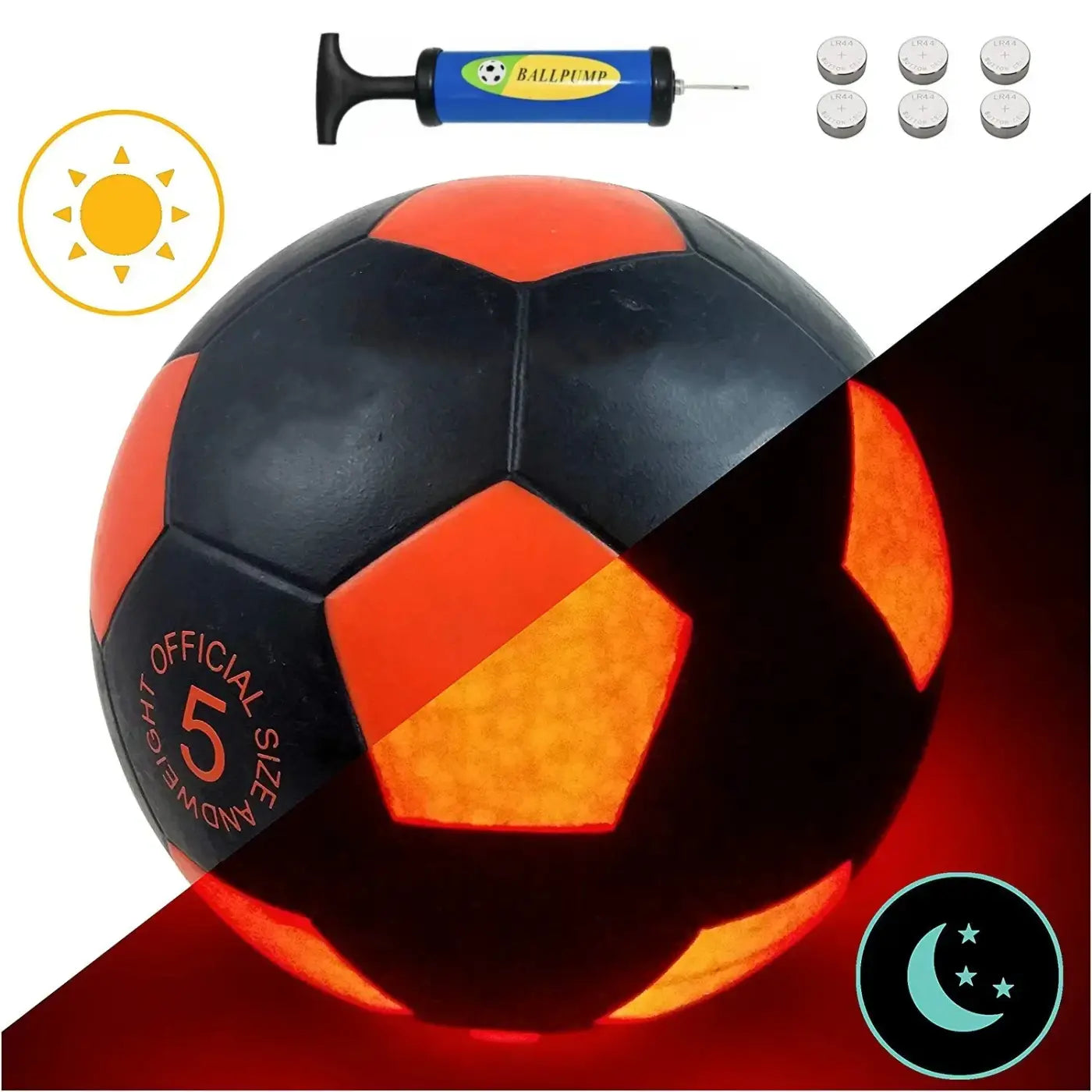 The Ball Depot soccer ball: High-quality LED Light Up Soccer Ball
