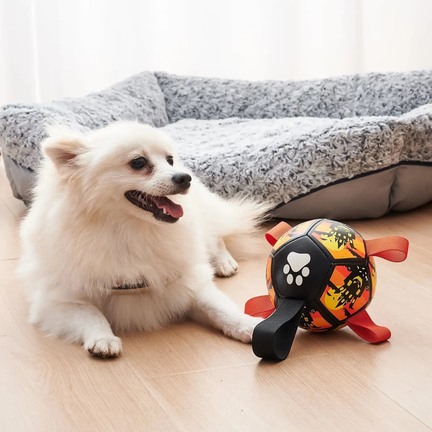 The Ball Depot dog balls: Holiday Soccer Dog Balls