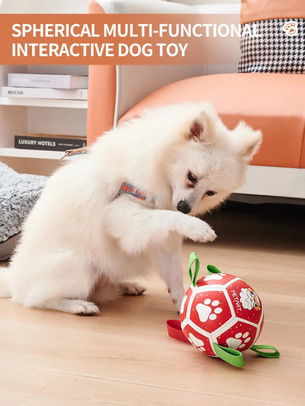 The Ball Depot dog balls: Holiday Soccer Dog Balls