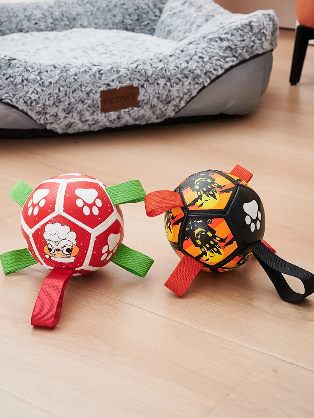 The Ball Depot dog balls: Holiday Soccer Dog Balls