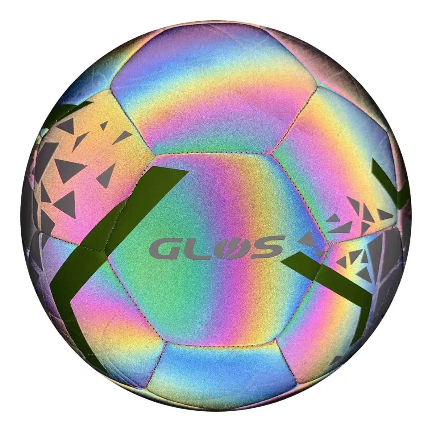 The Ball Depot soccer ball: Holographic Glowing Reflective Soccer Ball
