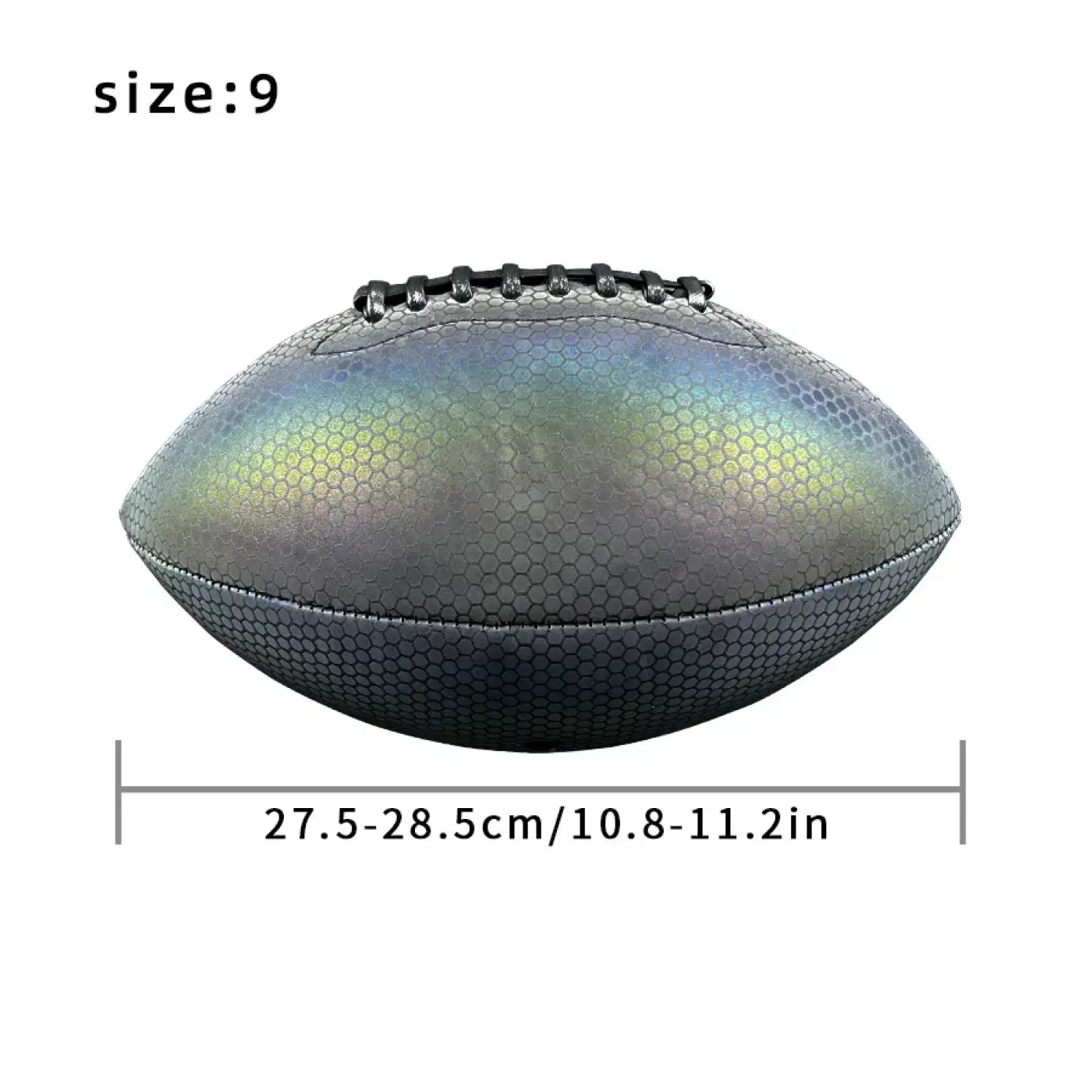 The Ball Depot american football: Holographic Luminous American Football