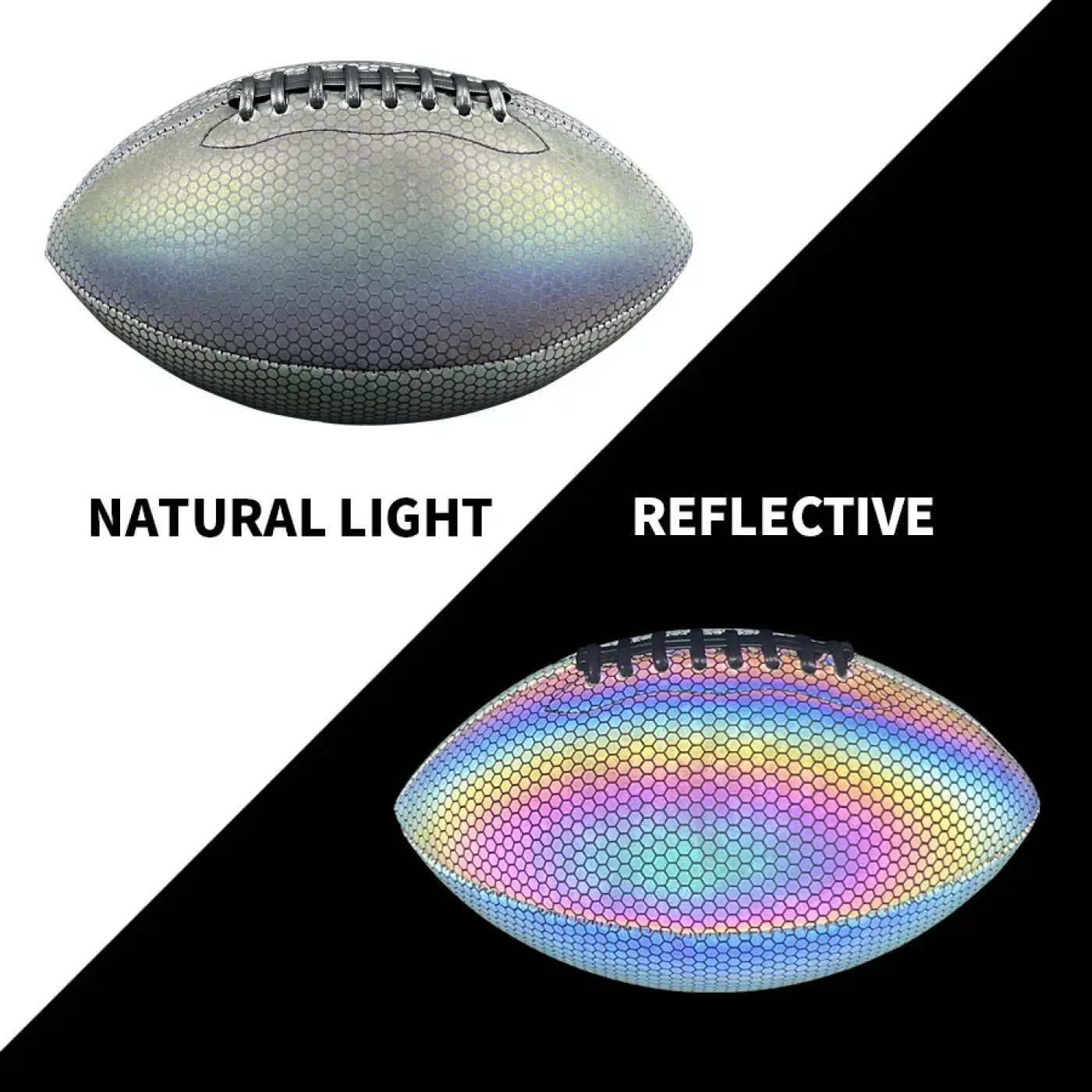 The Ball Depot american football: Holographic Luminous American Football