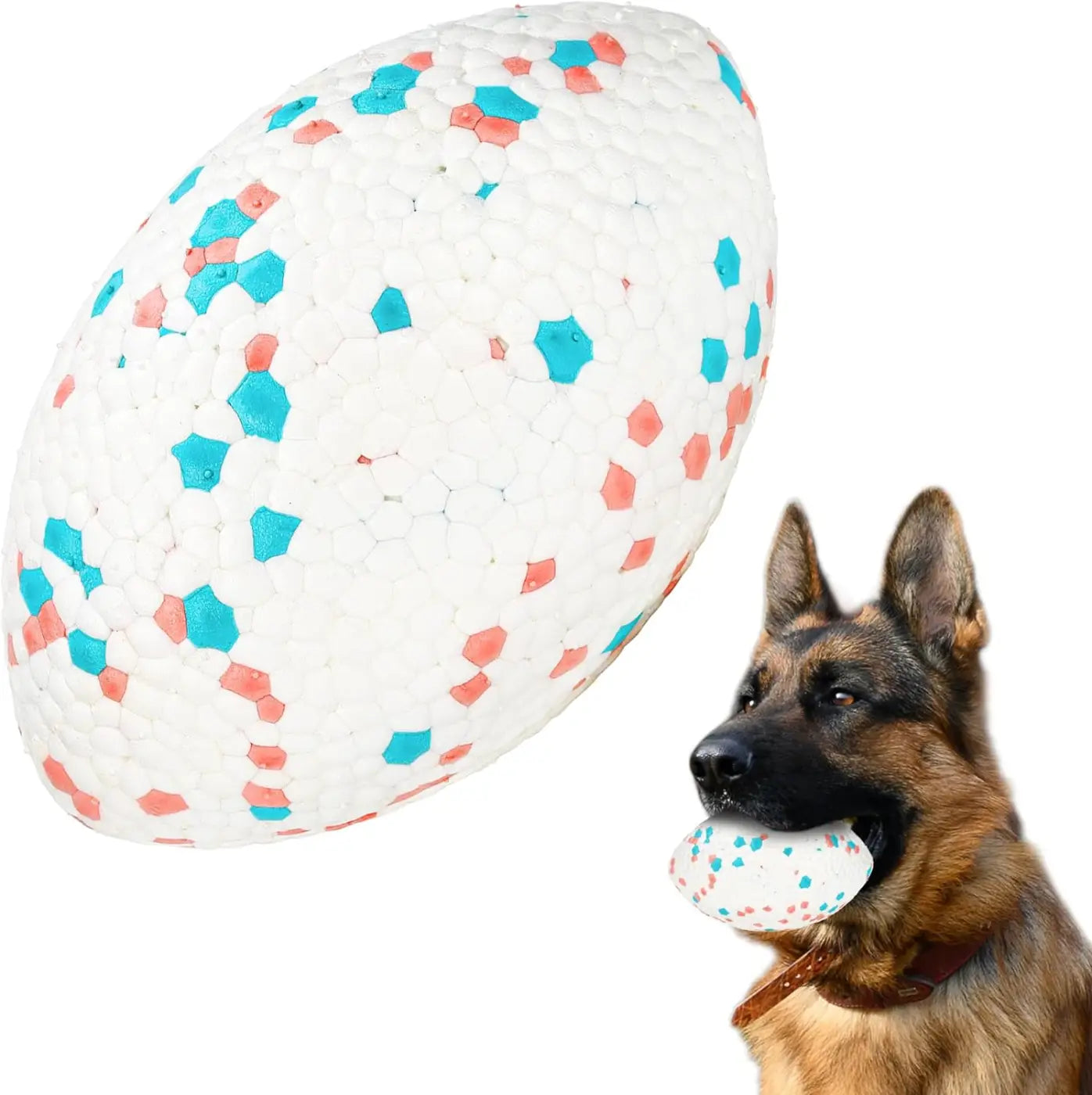 The Ball Depot dog balls: Indestructible Large Rugby Dog Balls