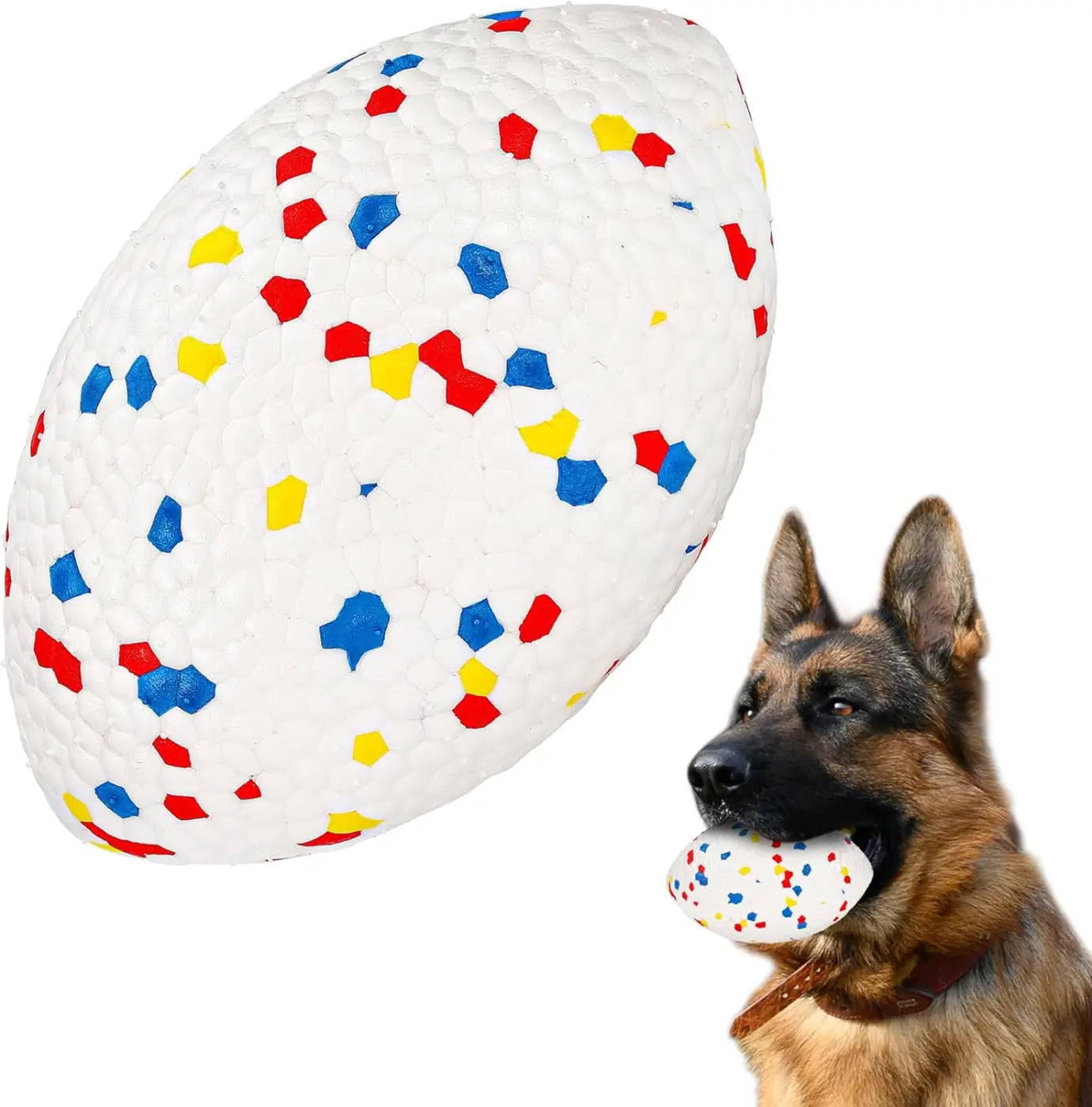 The Ball Depot dog balls: Indestructible Large Rugby Dog Balls