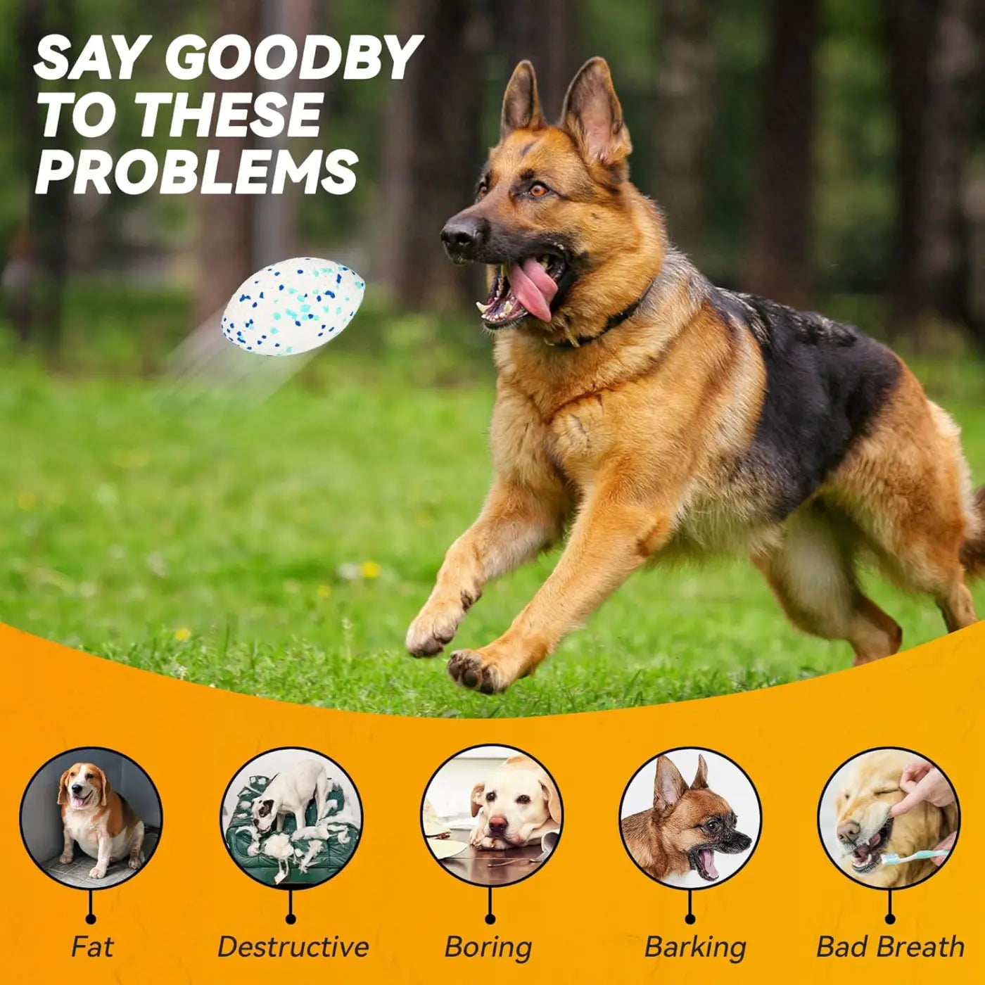 The Ball Depot dog balls: Indestructible Large Rugby Dog Balls