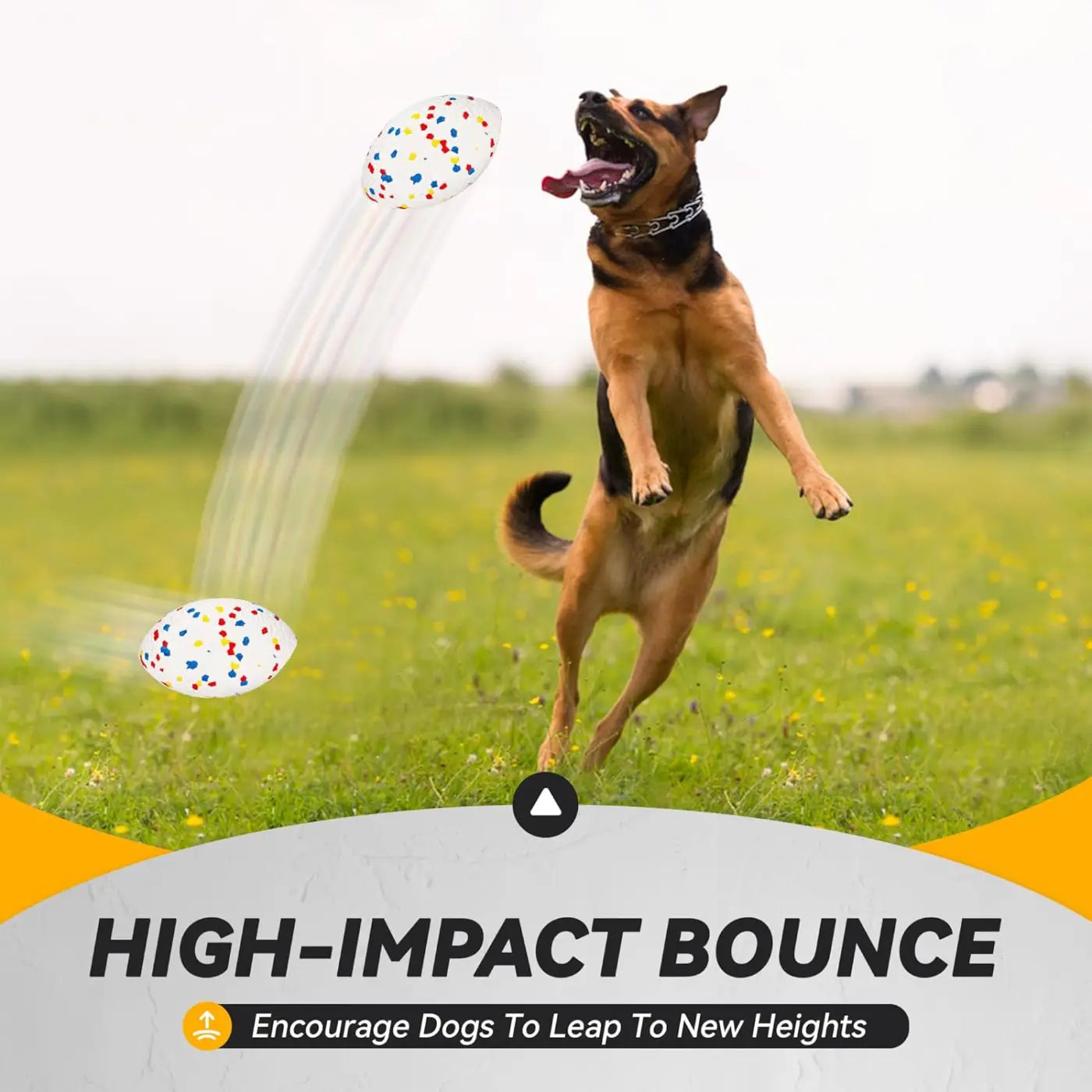 The Ball Depot dog balls: Indestructible Large Rugby Dog Balls