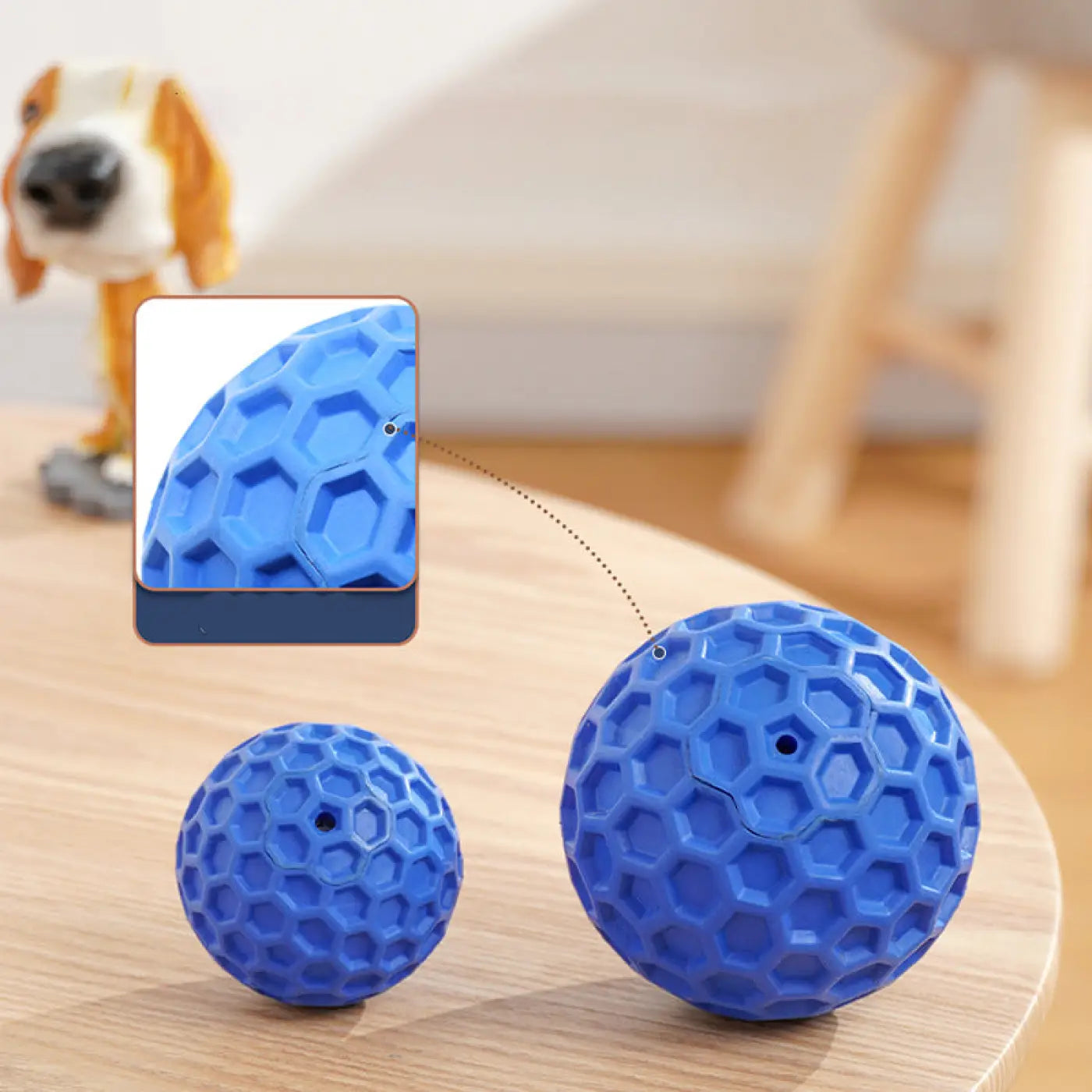 The Ball Depot dog balls: Indestructible Squeaky Dog Balls