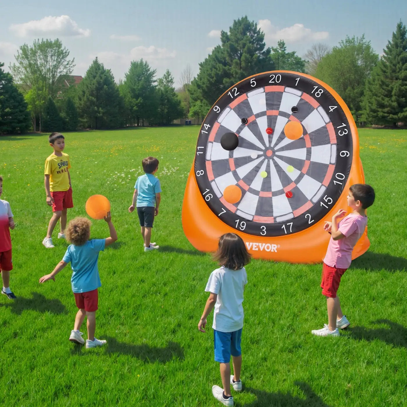Cashymart ball game: Inflatable 6ft Soccer Dart Board