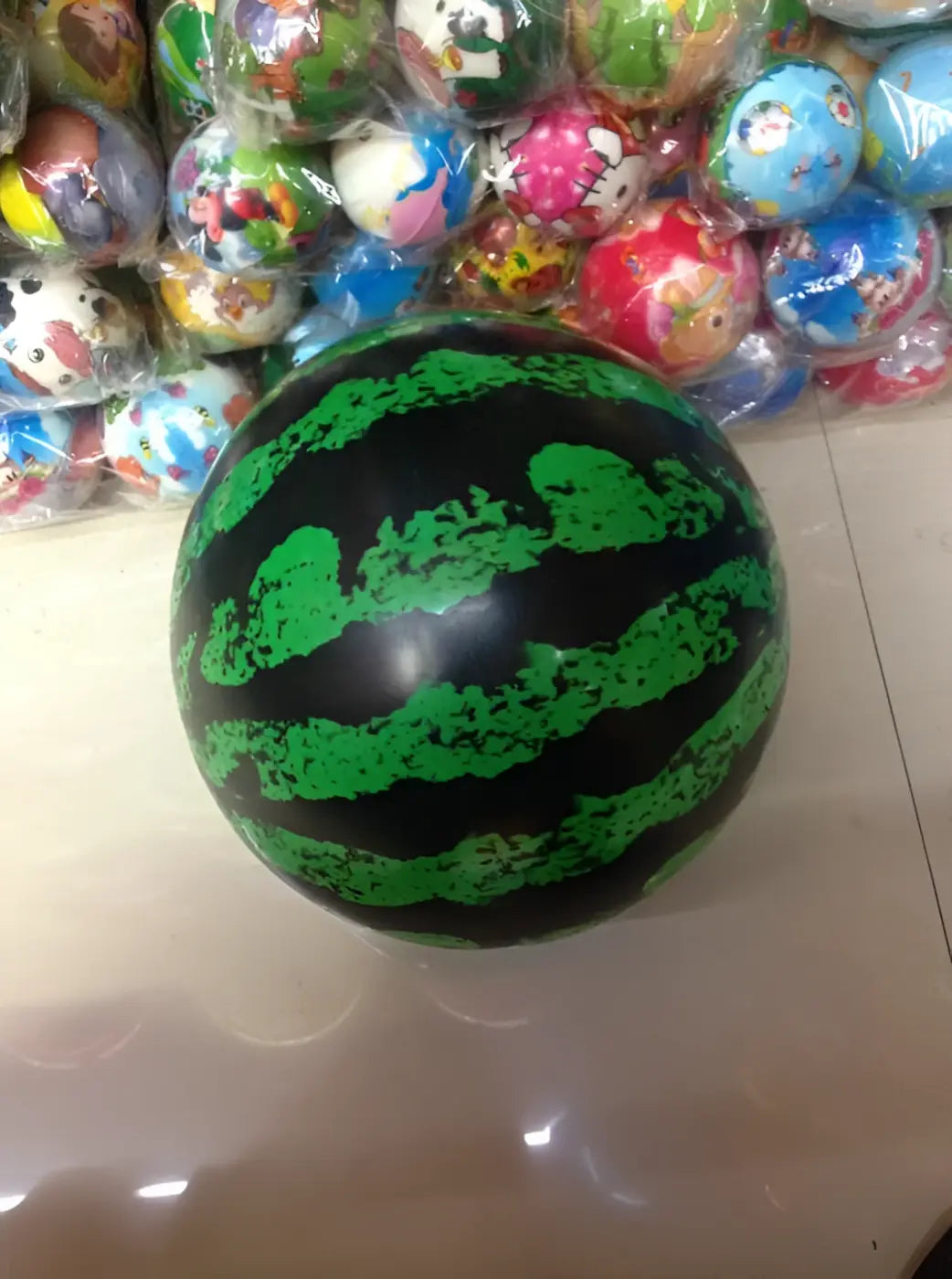 The Ball Depot kids inflatable ball: Inflatable 9-Inch Watermelon Ball