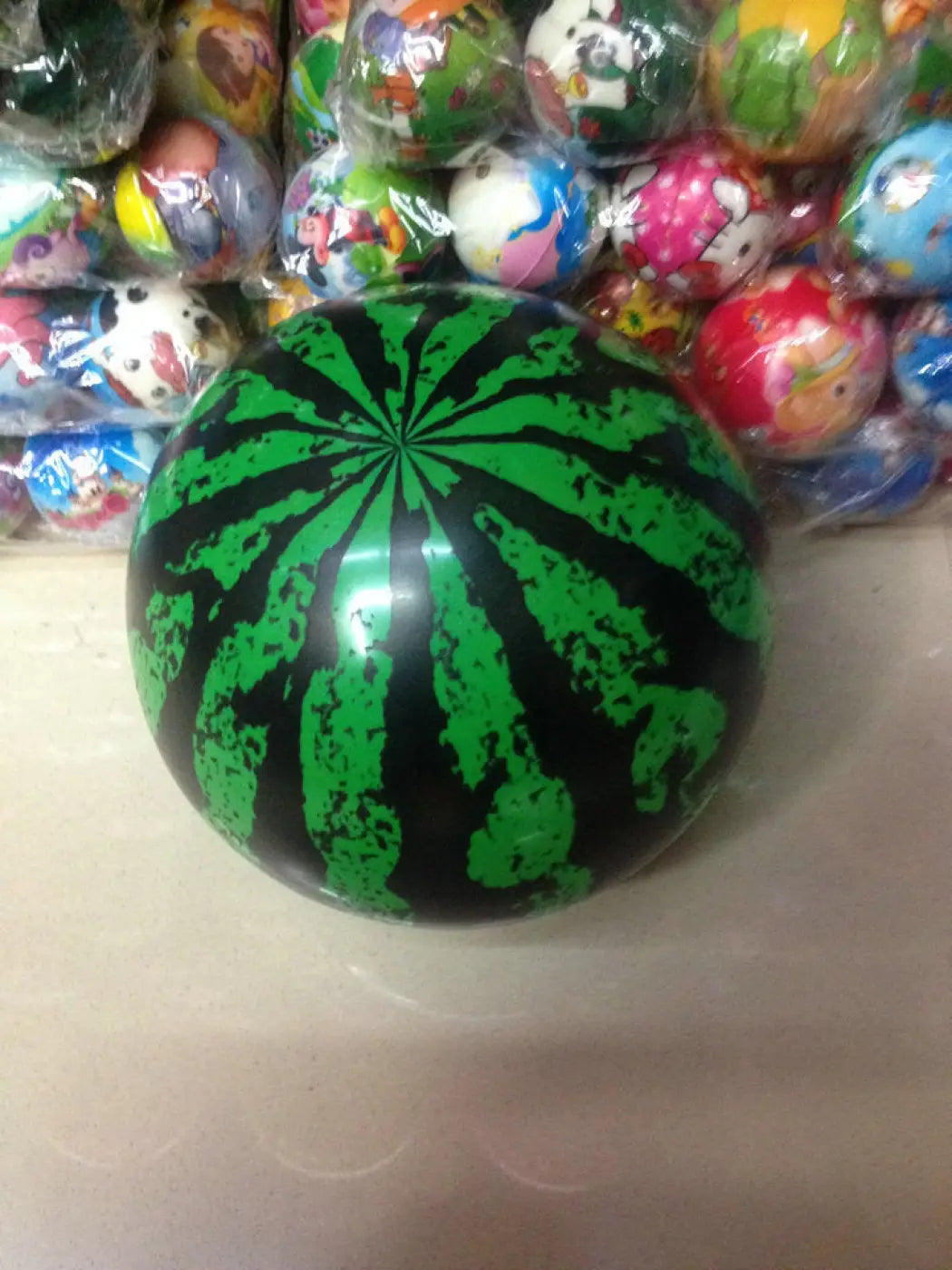 The Ball Depot kids inflatable ball: Inflatable 9-Inch Watermelon Ball