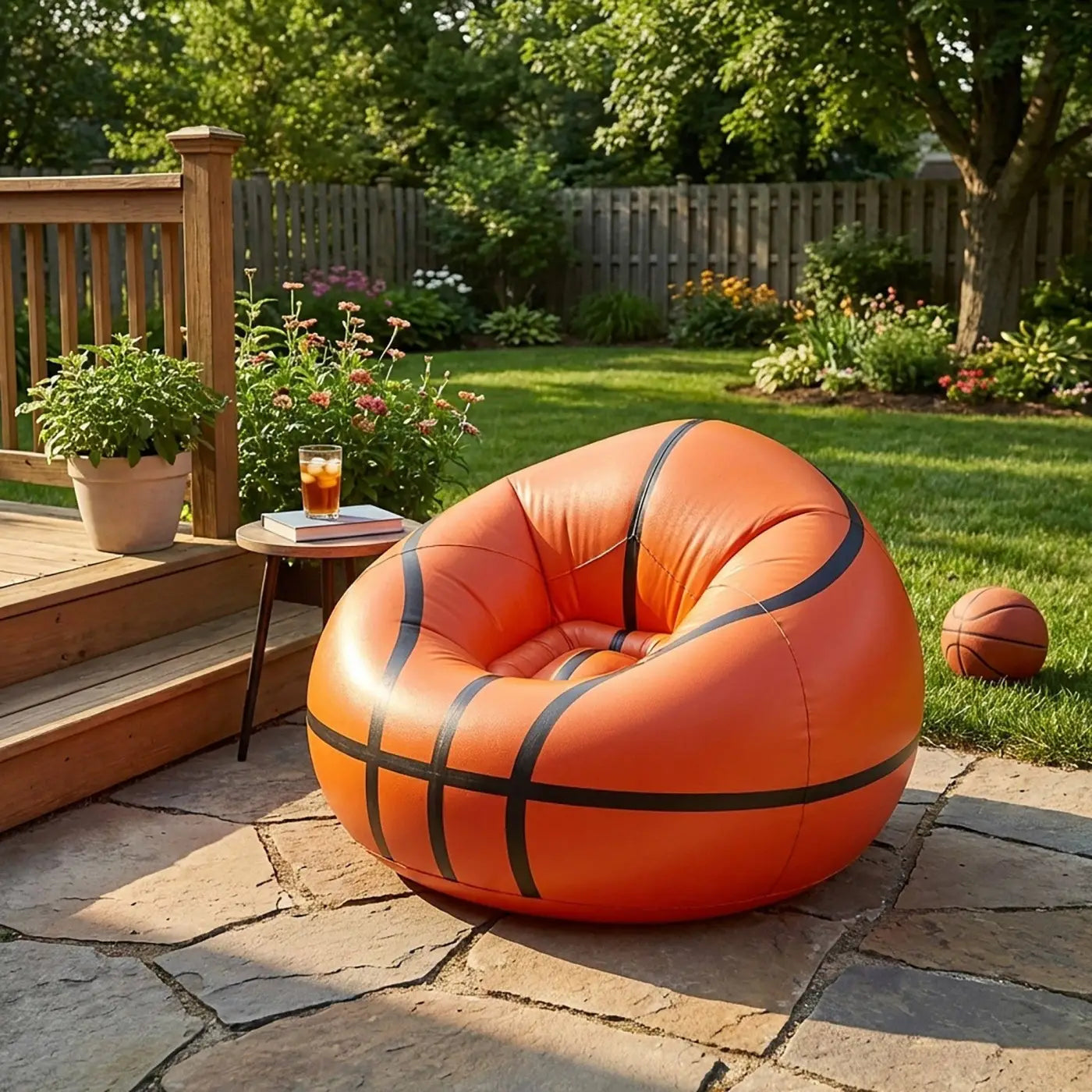 AK Brand inflatable ball: Inflatable Basketball Bean Bag Chair