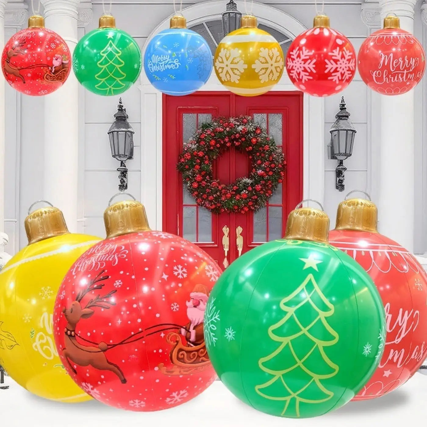 The Ball Depot holiday balls: Inflatable Christmas Ball Outdoor Garden Christmas Decorations