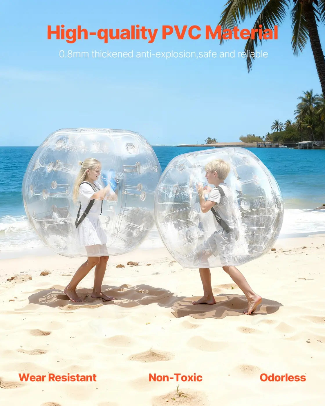 The Ball Depot bumper ball: Inflatable Clear Bumper Balls 2-Pack