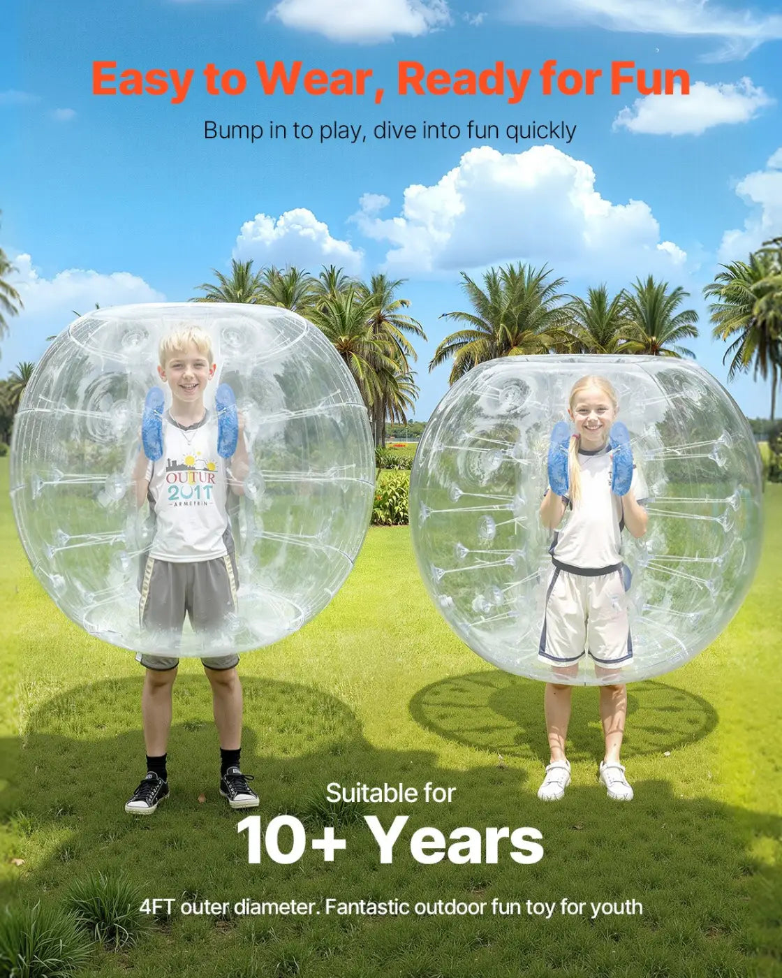 The Ball Depot bumper ball: Inflatable Clear Bumper Balls 2-Pack