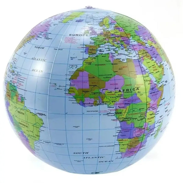 The Ball Depot giant earth ball: Inflatable Earth Beach Ball