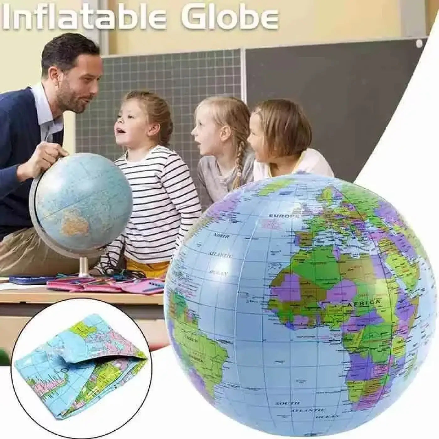 The Ball Depot giant earth ball: Inflatable Earth Beach Ball