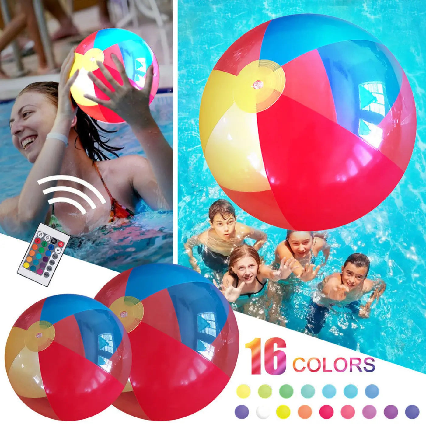 The Ball Depot water ball: Inflatable Luminous Colour Changing Water Ball