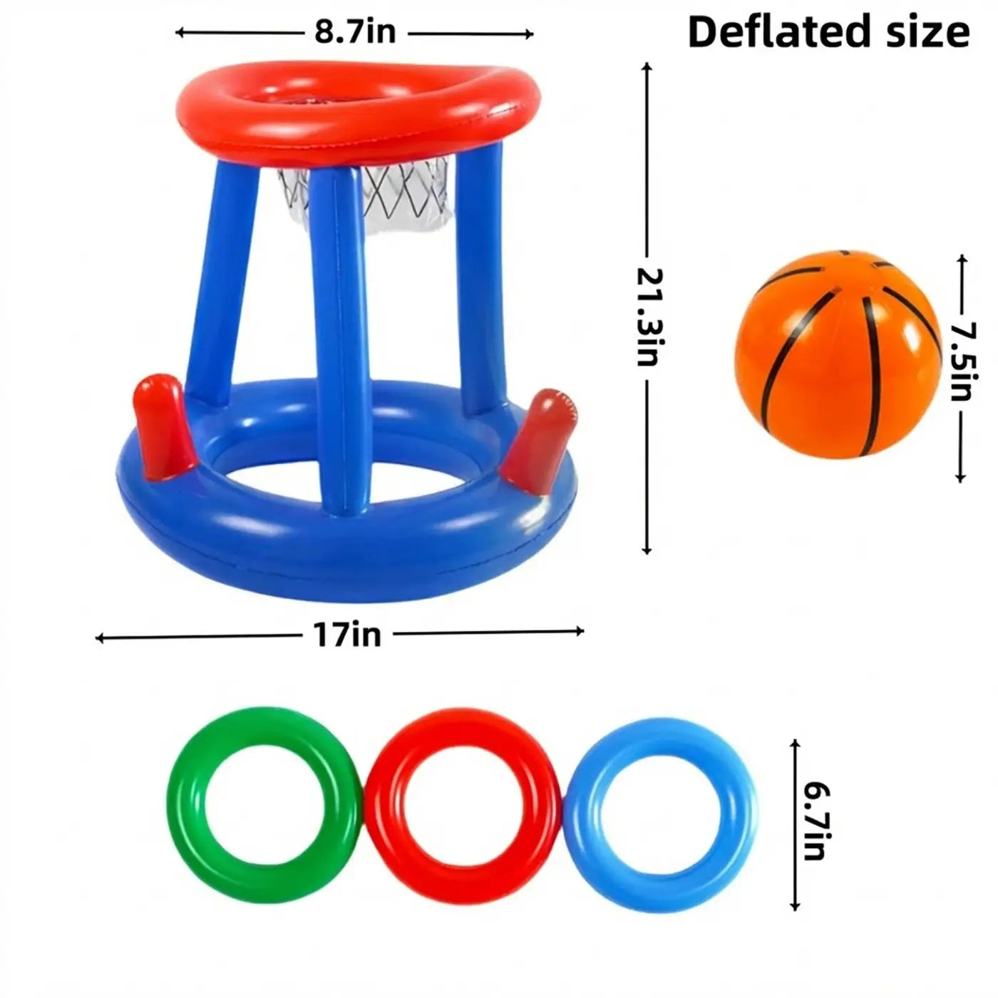 AK Brand basketball game set: Inflatable pool basketball game set