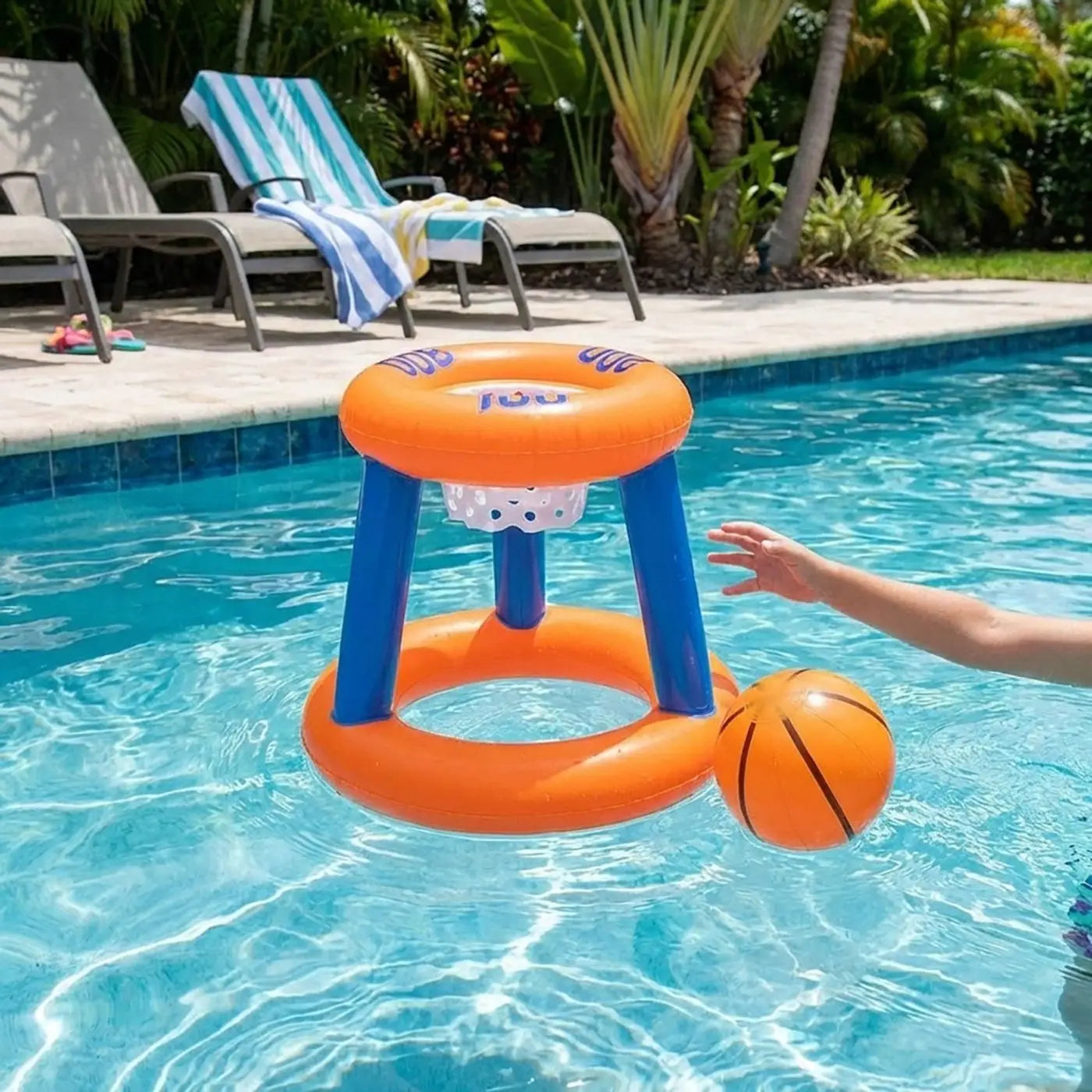 AK Brand basketball game set: Inflatable pool basketball game set