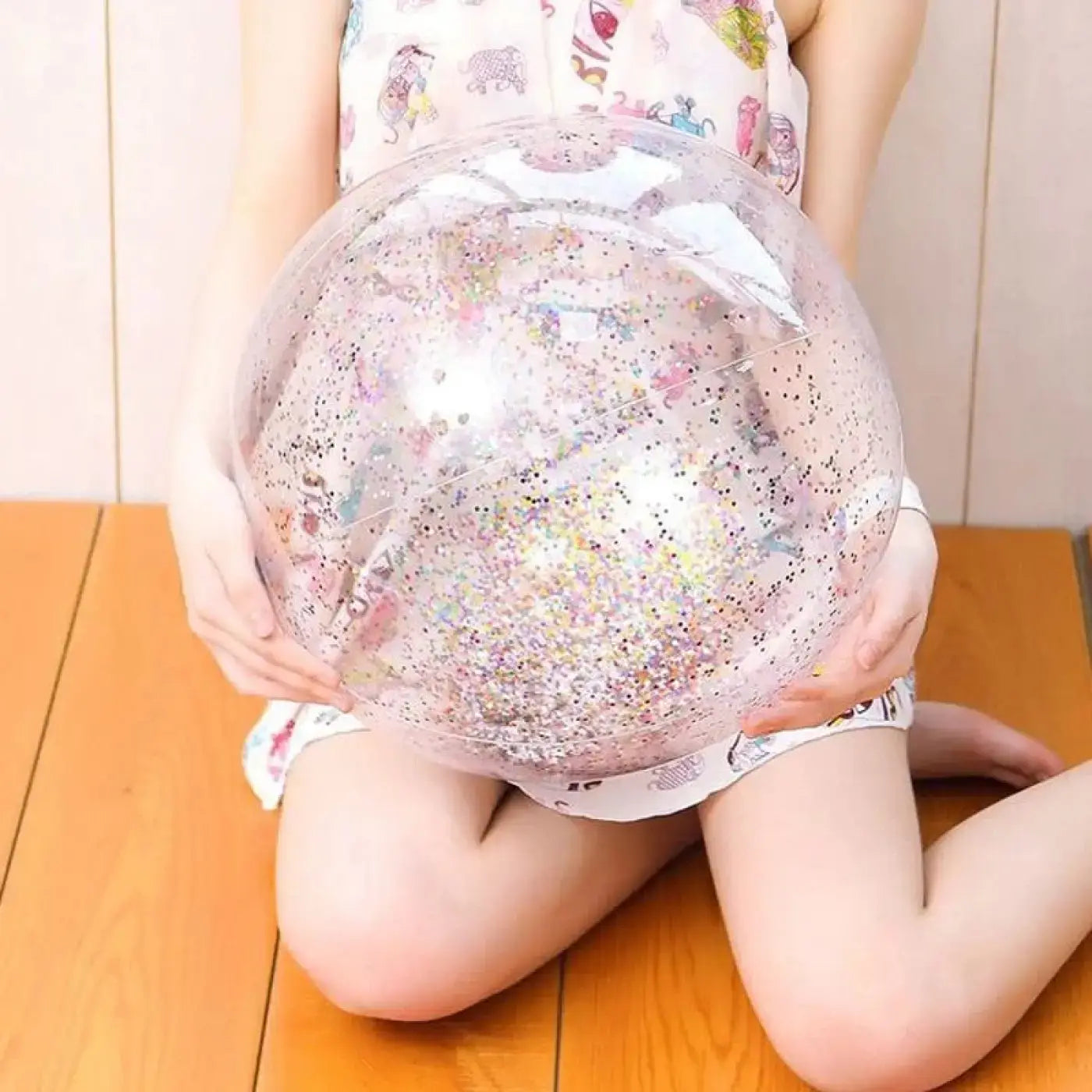 The Ball Depot beach ball: Inflatable sequin beach ball