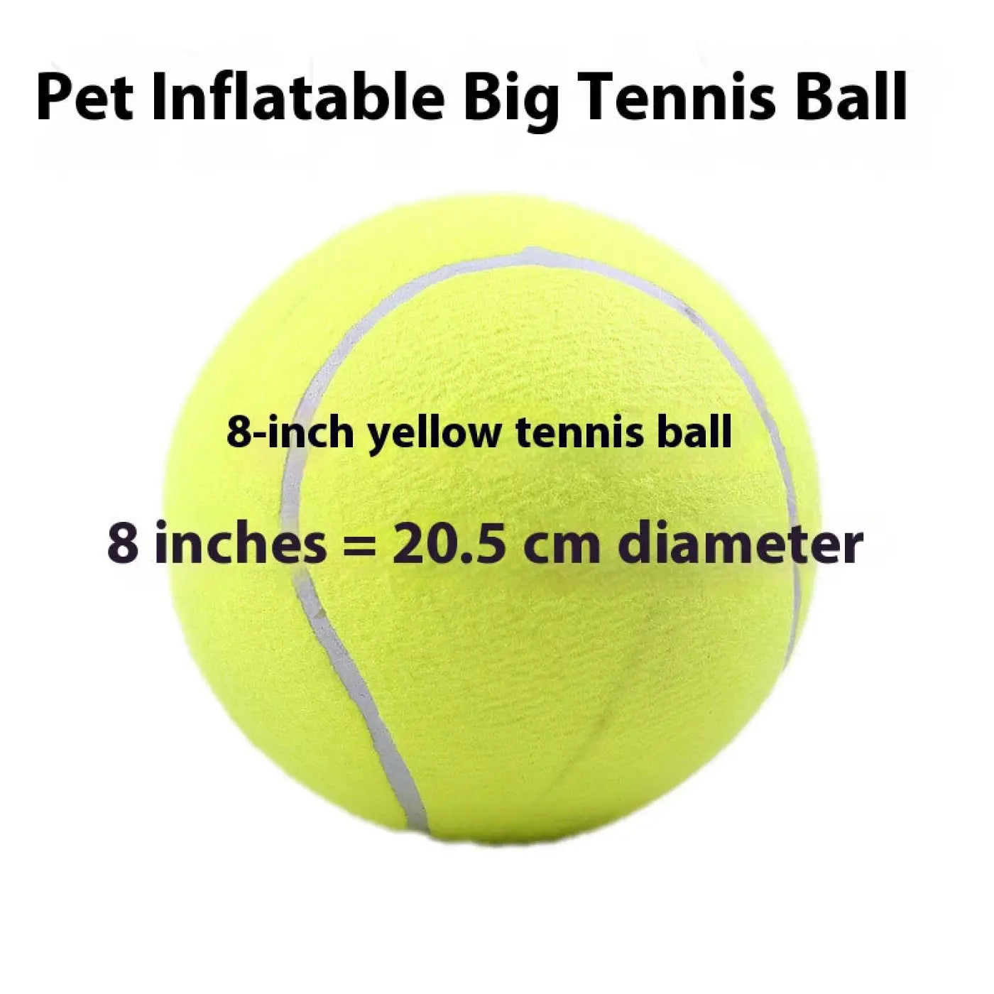 The Ball Depot dog ball: Inflatable Tennis Pet Ball