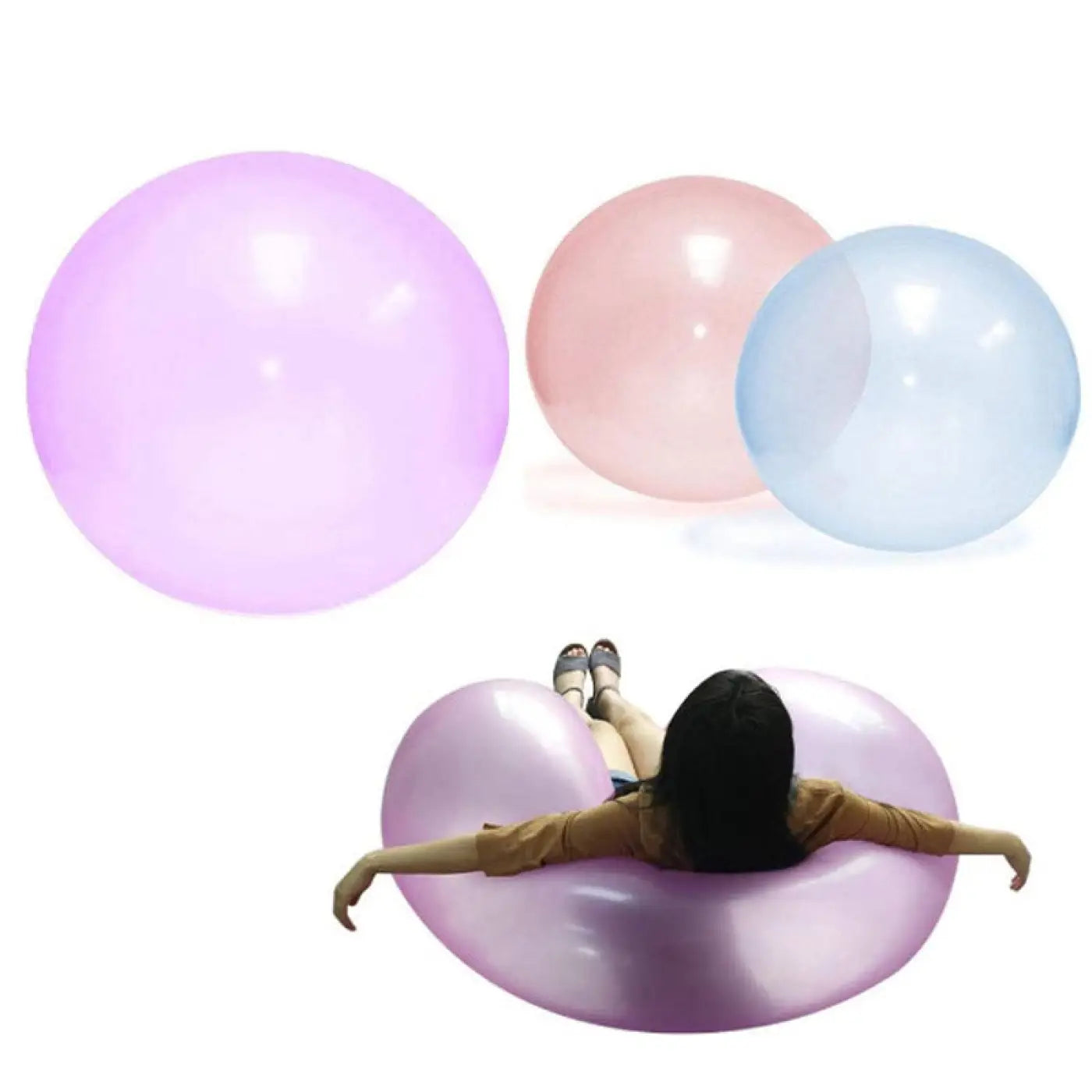 The Ball Depot kids inflatable ball: Inflatable Transparent Bubble Ball