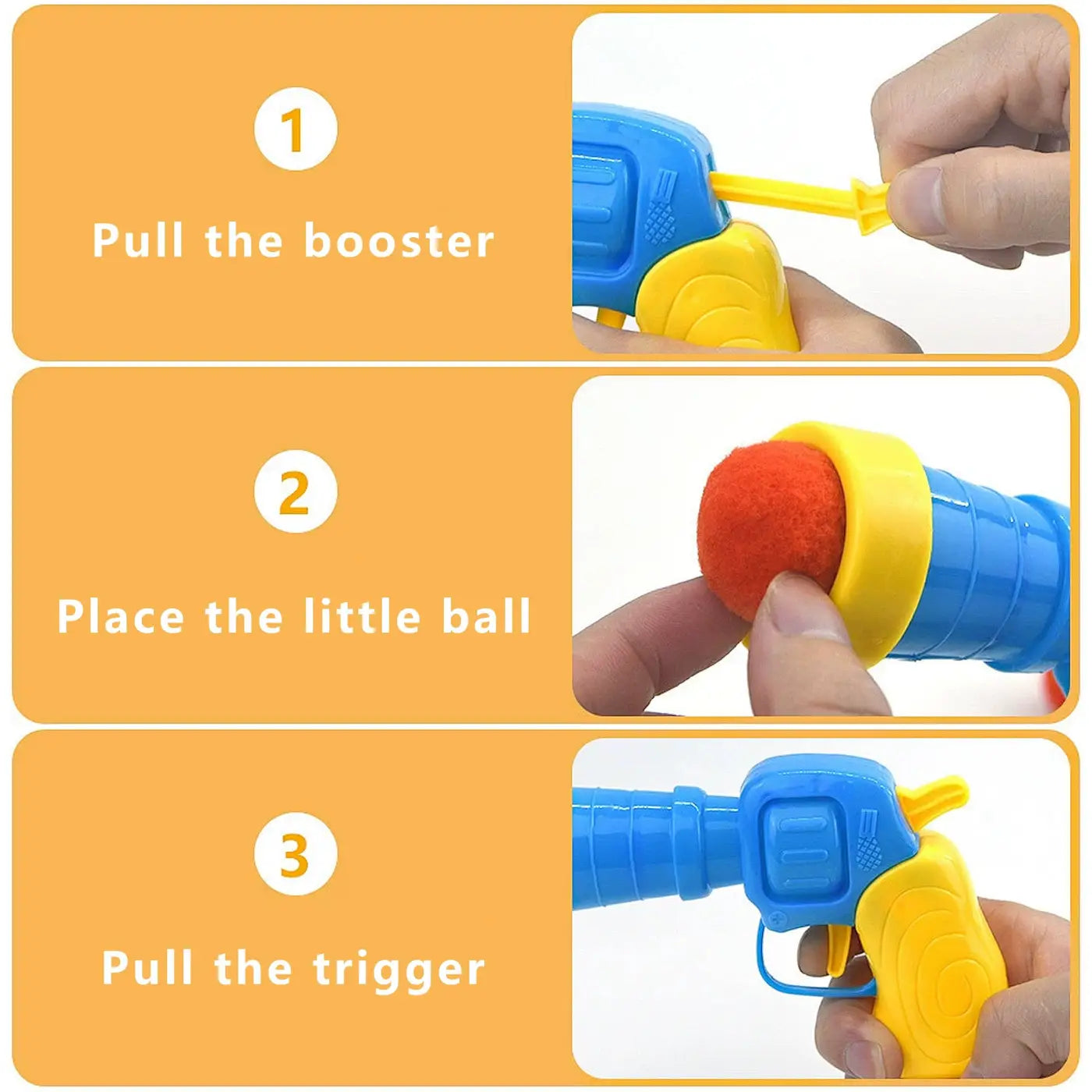 AK Brand cat toys: Interactive Cat Fuzzy Ball Launcher