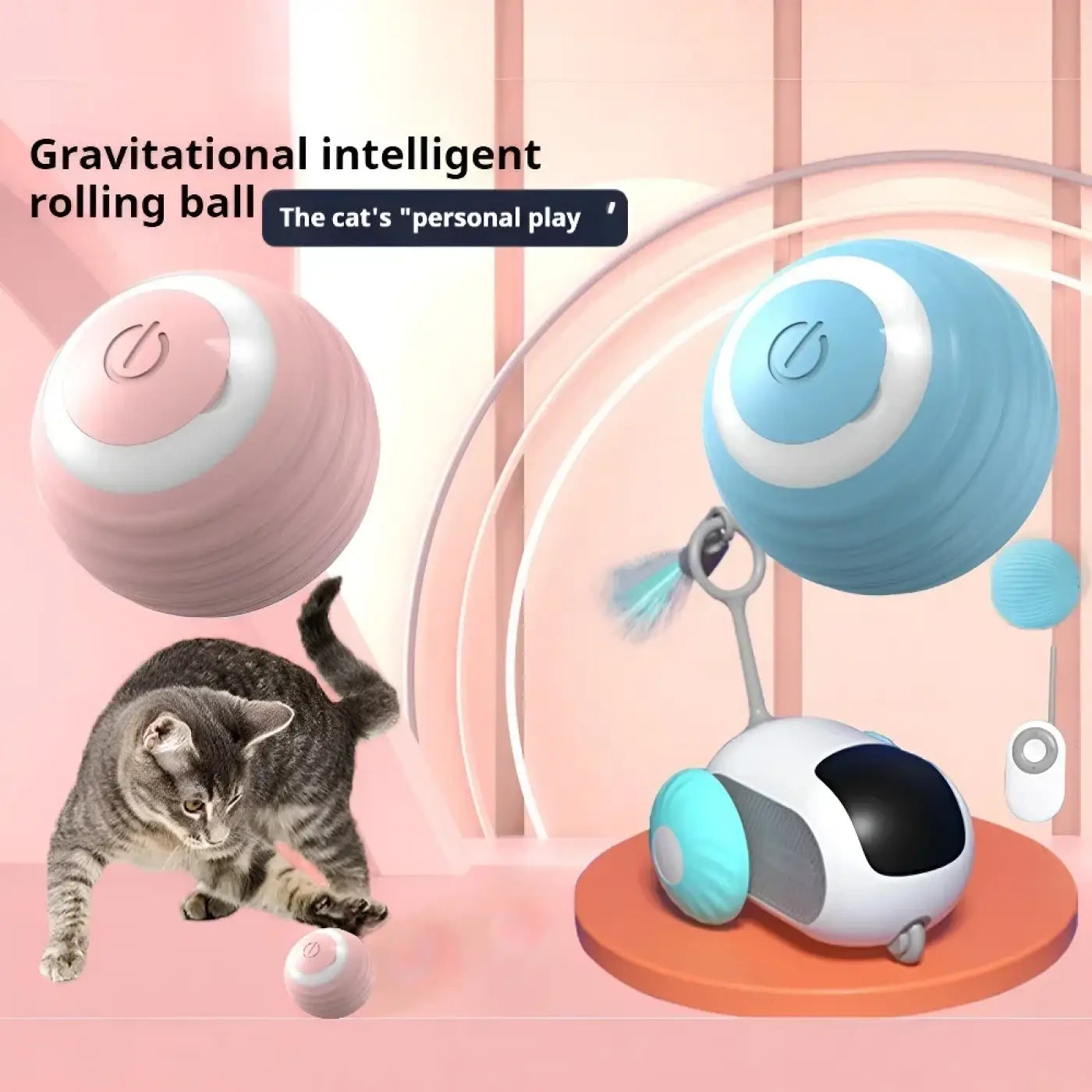 The Ball Depot Cat Balls: Interactive Cat Spin Ball