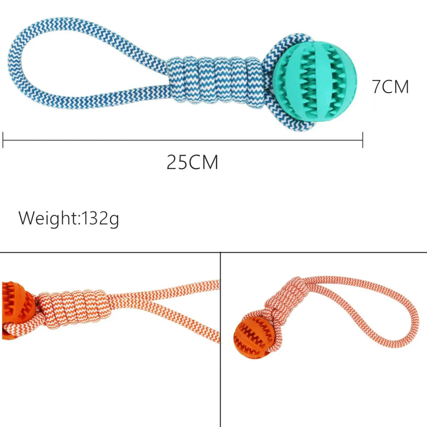 The Ball Depot dog Balls: Interactive Dog Treat Rope Ball