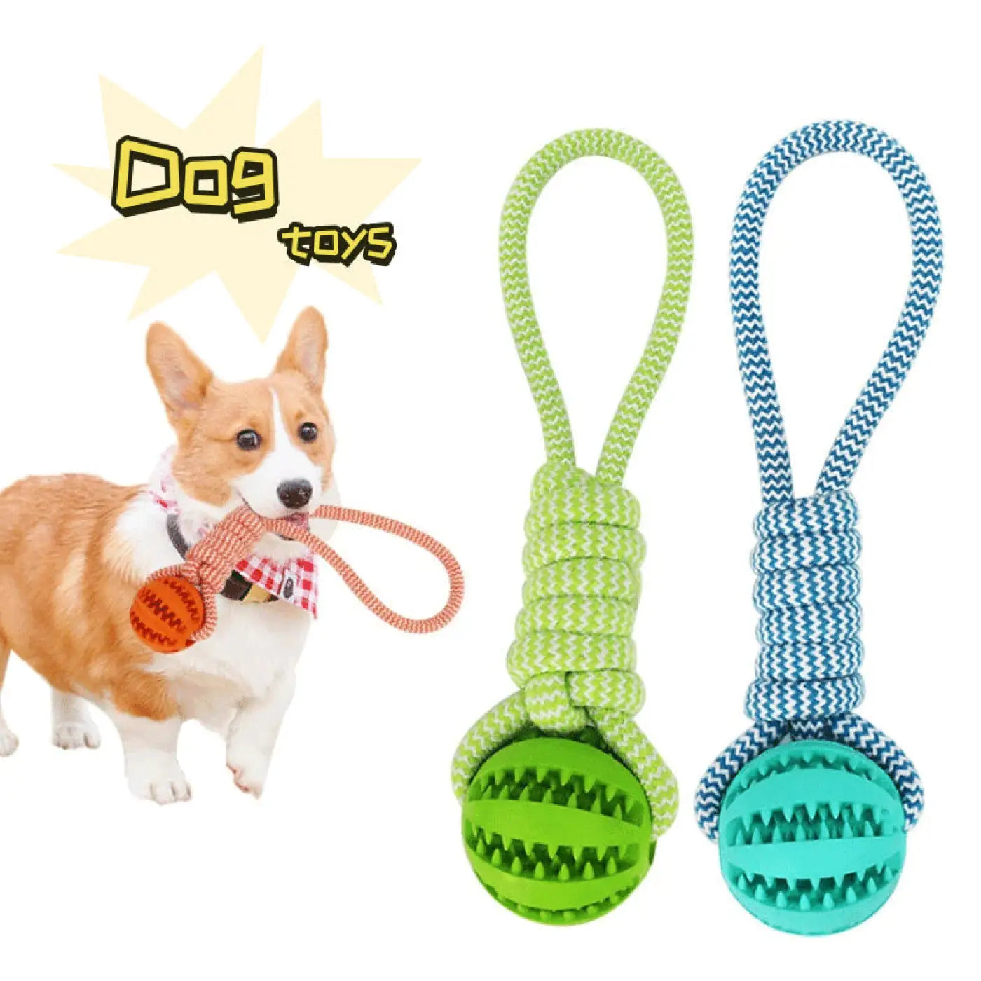 The Ball Depot dog Balls: Interactive Dog Treat Rope Ball