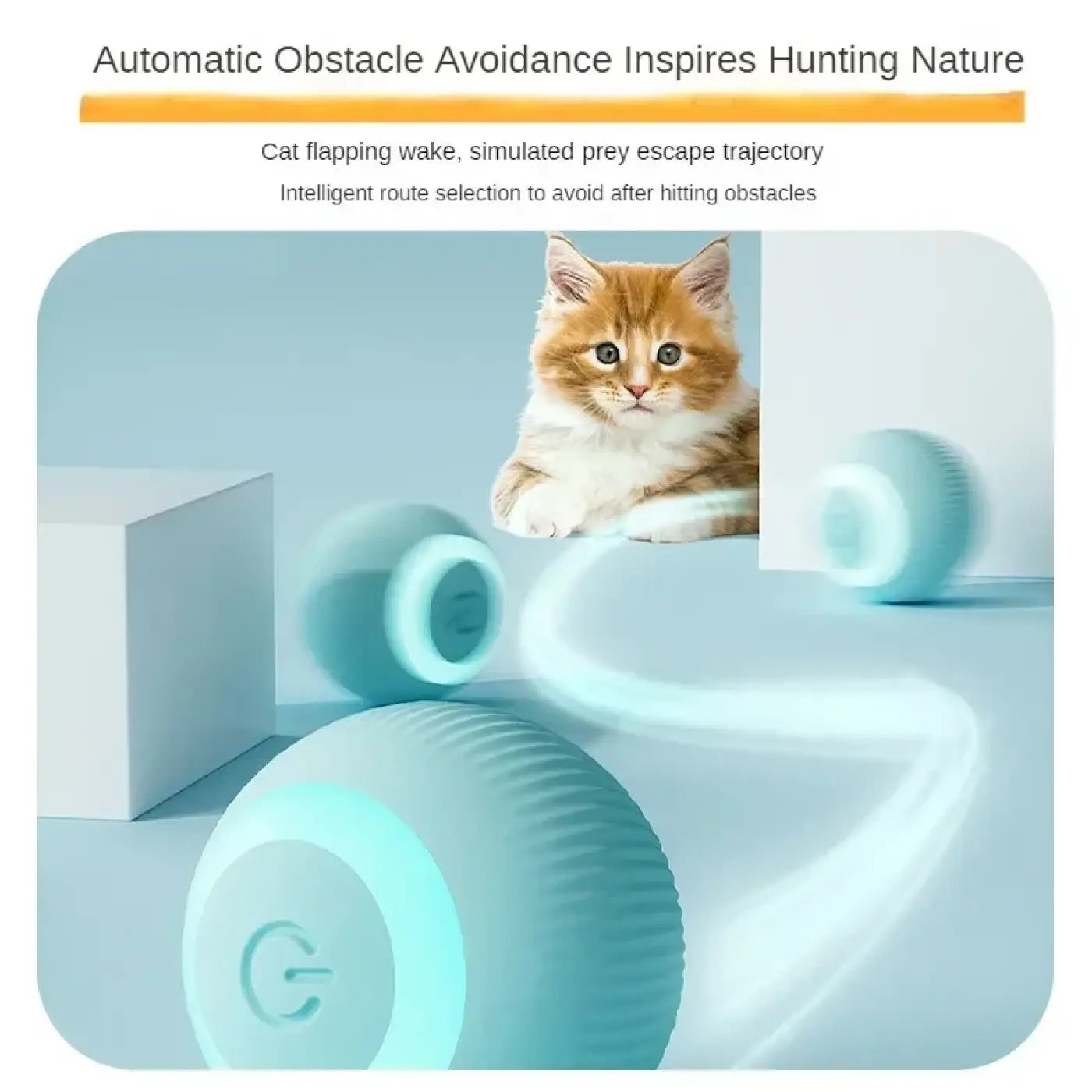 The Ball Depot Cat Balls: Interactive Rechargeable Cat Ball Toy
