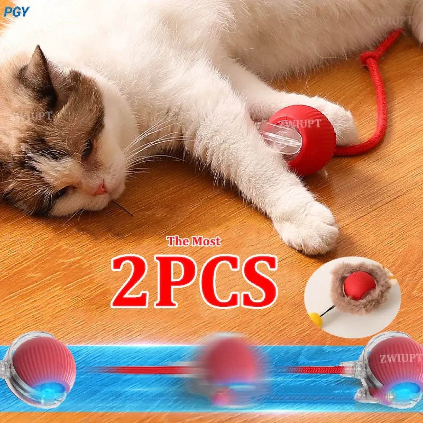 The Ball Depot Cat Balls: Interactive Rechargeable Cat Ball Toy