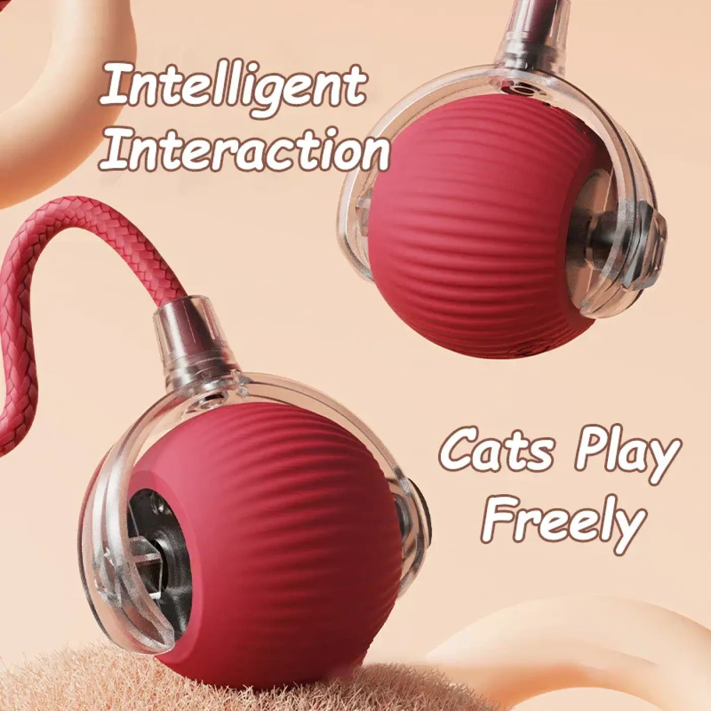 The Ball Depot Cat Balls: Interactive Rechargeable Cat Ball Toy