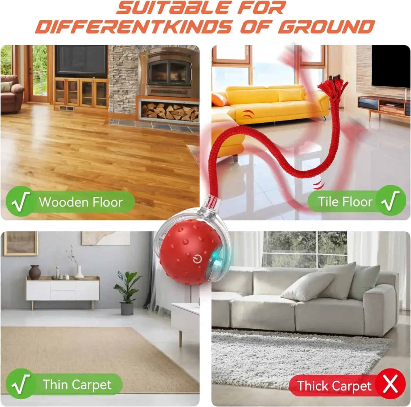 The Ball Depot Cat Balls: Interactive Rechargeable Cat Ball Toy