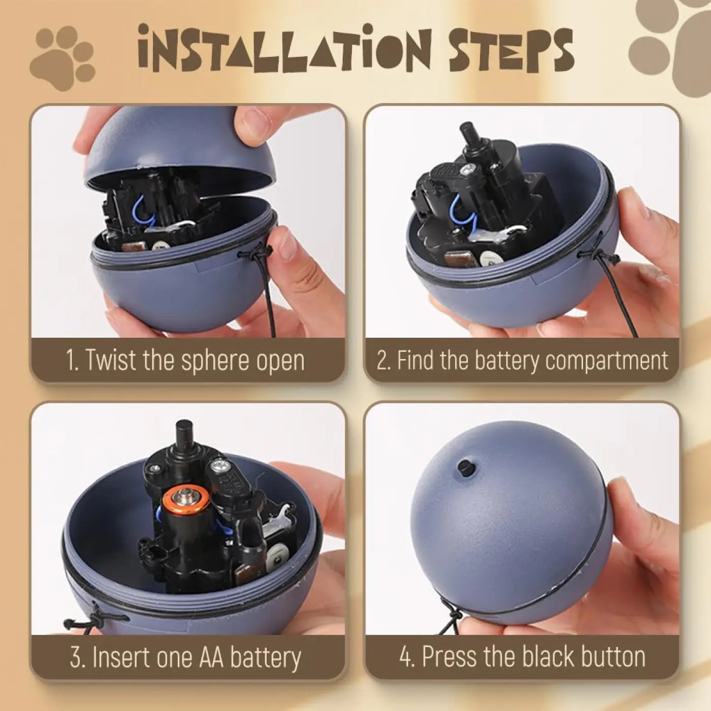 The Ball Depot Cat Balls: Interactive rolling Cat Ball