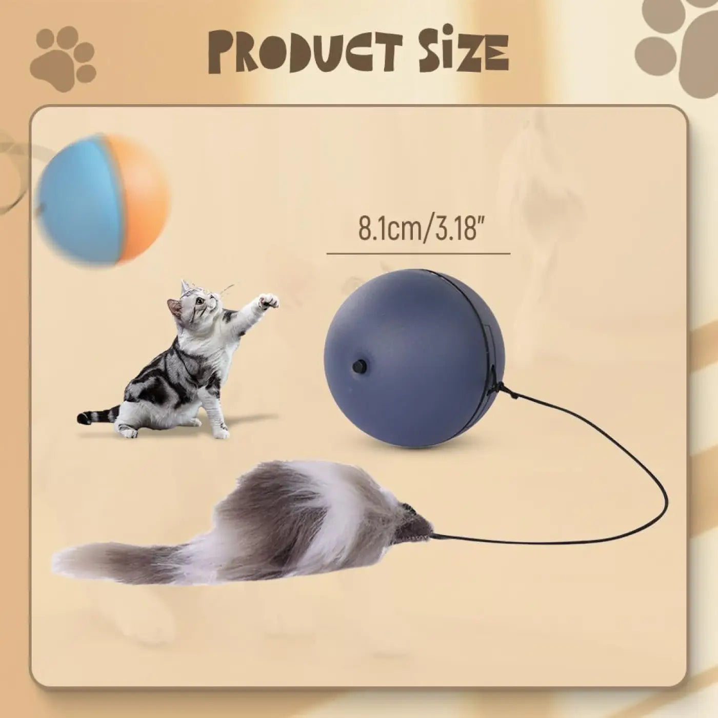 The Ball Depot Cat Balls: Interactive rolling Cat Ball