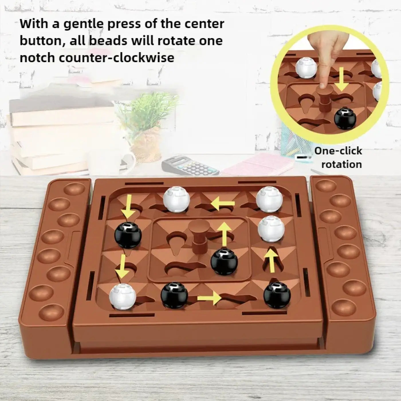 The Ball Depot puzzle chess: Interactive Touch Flip Black White Chess Game