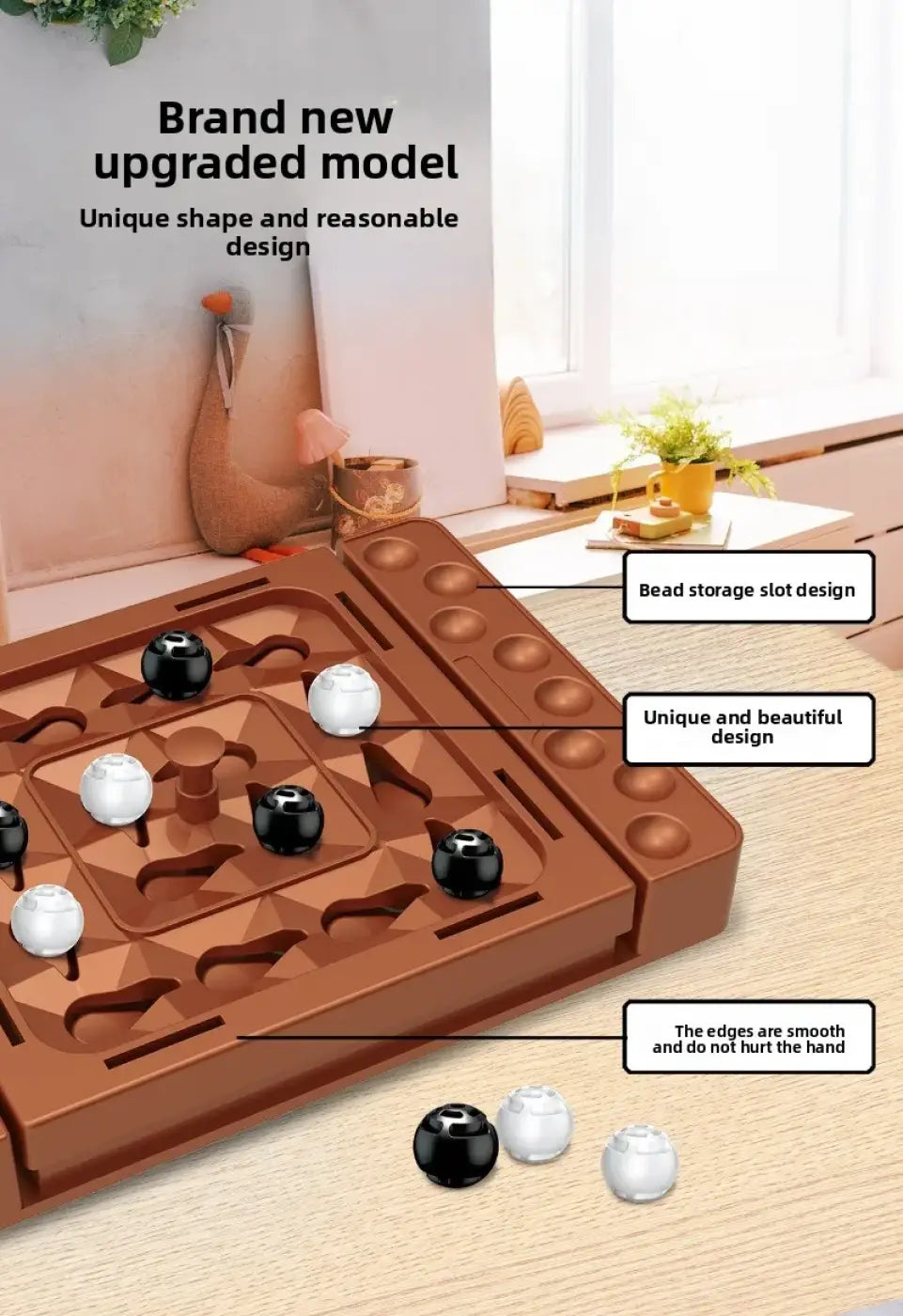 The Ball Depot puzzle chess: Interactive Touch Flip Black White Chess Game