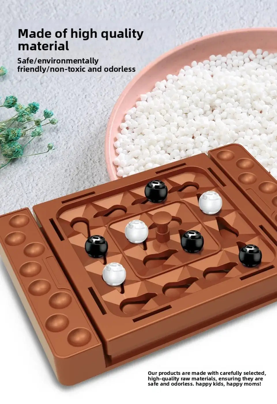The Ball Depot puzzle chess: Interactive Touch Flip Black White Chess Game