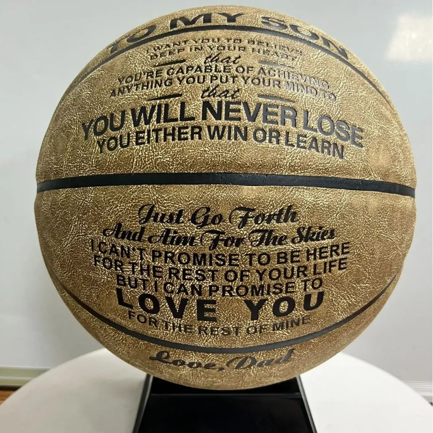 The Ball Depot basketball: Introducing My SON Wear-resistant Genuine Cowhide Basketballs