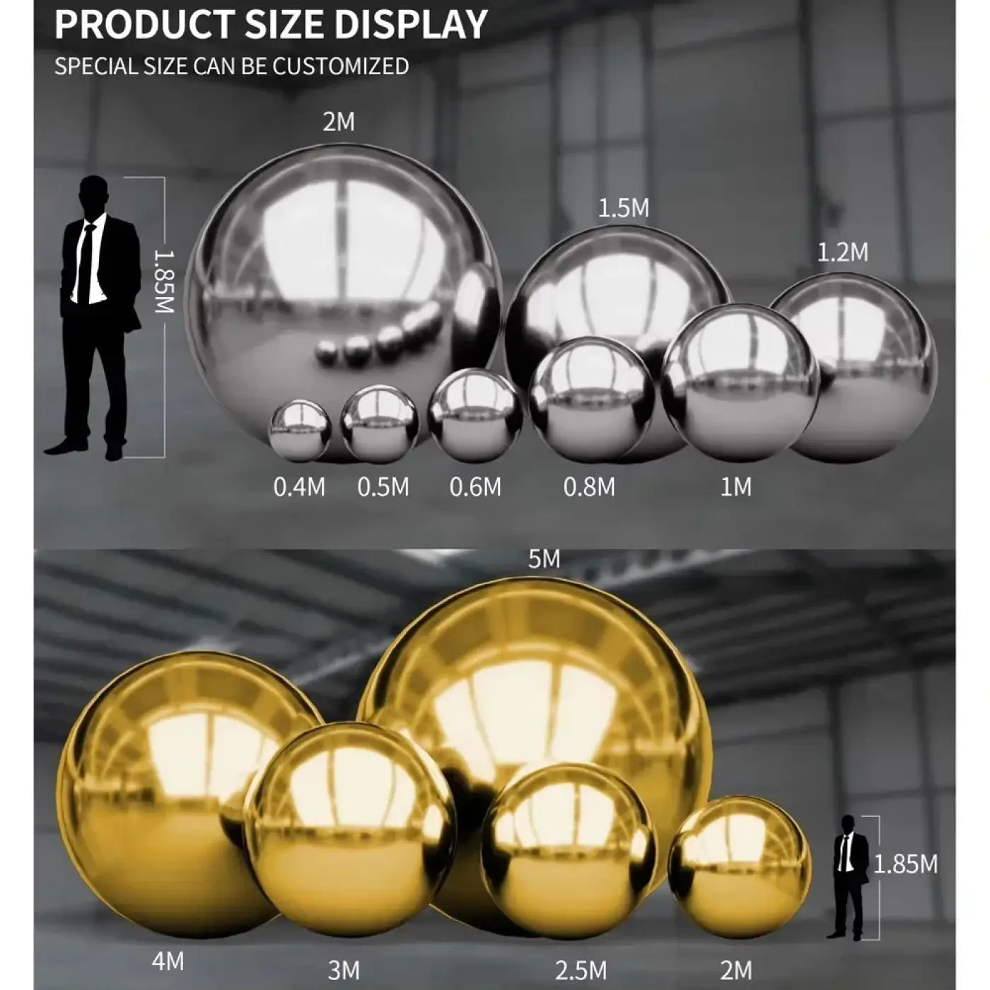 The Ball Depot giant decoration ball: Iridescent Inflatable Mirror Ball