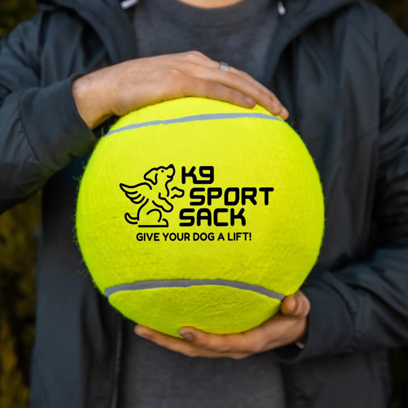 The Ball Depot dog ball: K9 Sport Giant 9" Tennis Ball