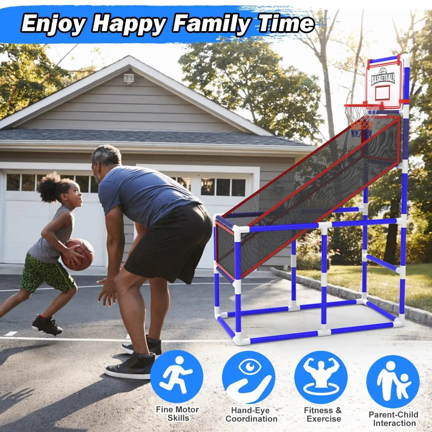 The Ball Depot kids basket ball set: Kids Basketball Game Set With 2 Balls