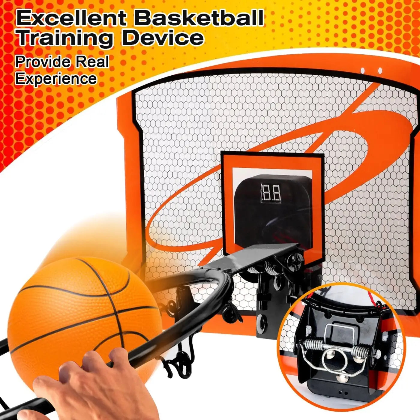 The Ball Depot kids basket ball set: Kids Indoor Mini Basketball Hoop Set